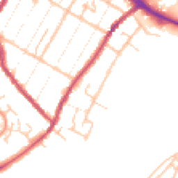 Daytime road noise heatmap for DE14 3EA