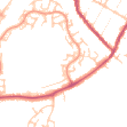 Daytime road noise heatmap for DE14 3EL