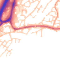 Daytime road noise heatmap for DE14 3ES