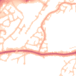 Daytime road noise heatmap for DE14 3GG