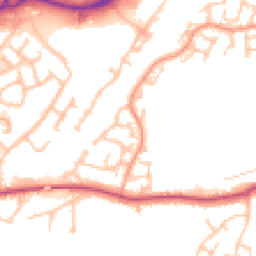 Daytime road noise heatmap for DE14 3GW