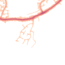 Daytime road noise heatmap for DE14 3HJ