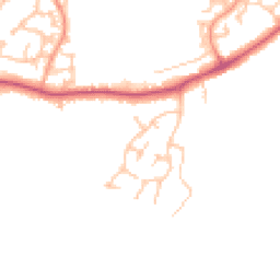 Daytime road noise heatmap for DE14 3HN