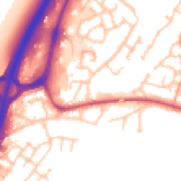 Daytime road noise heatmap for DE14 3HS