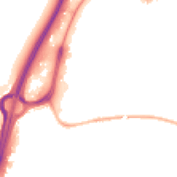 Night-time road noise heatmap for DE14 3HY