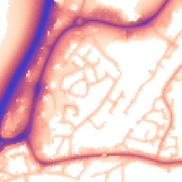 Daytime road noise heatmap for DE14 3JB