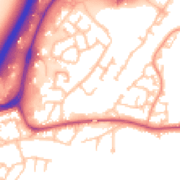 Daytime road noise heatmap for DE14 3JH