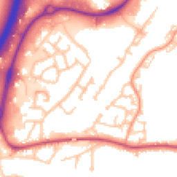 Daytime road noise heatmap for DE14 3JQ