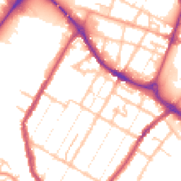 Daytime road noise heatmap for DE14 3LG
