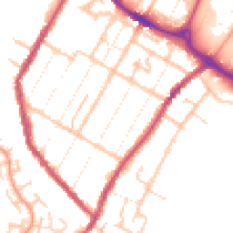 Daytime road noise heatmap for DE14 3NB