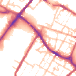 Daytime road noise heatmap for DE14 3PP