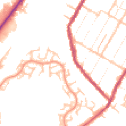 Daytime road noise heatmap for DE14 3QQ
