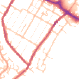 Daytime road noise heatmap for DE14 3TW