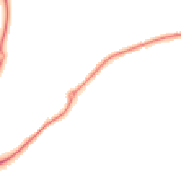 Night-time road noise heatmap for DE21 2BG