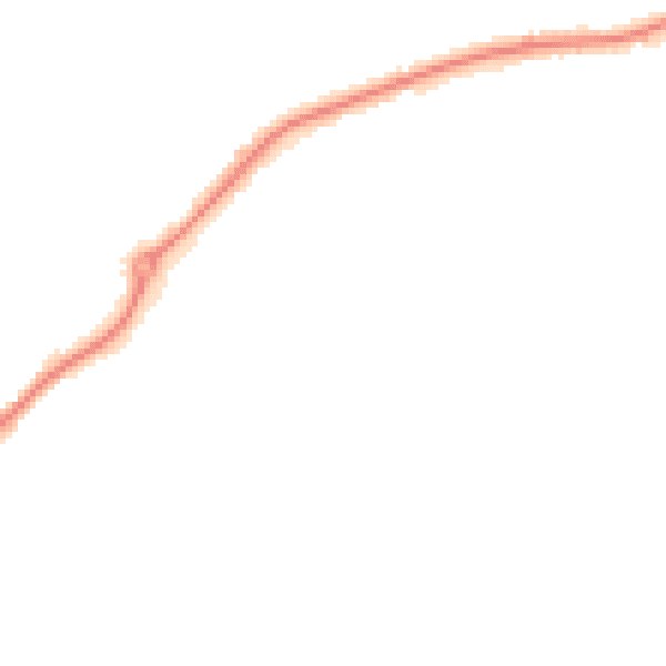 Night-time road noise heatmap for DE21 2DD