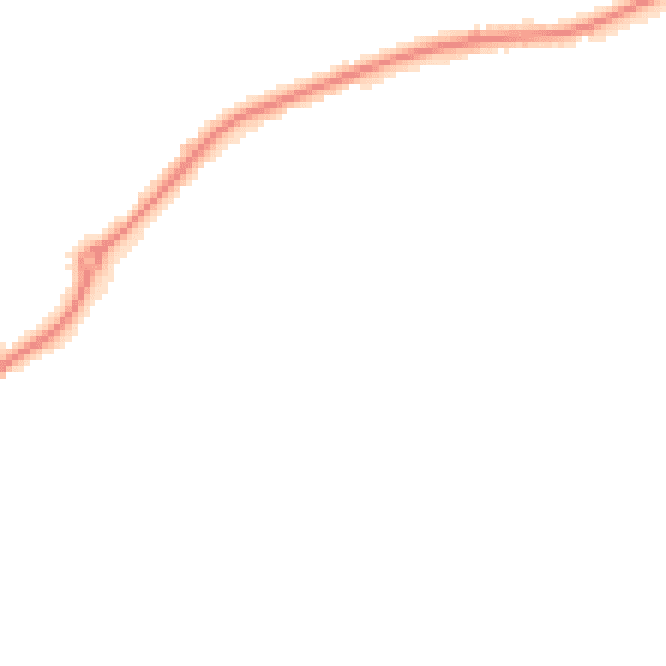 Night-time road noise heatmap for DE21 2DE