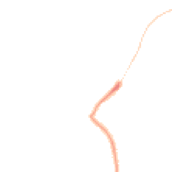 Night-time road noise heatmap for DE21 2DQ