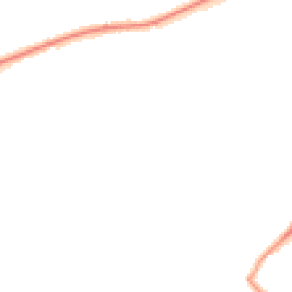 Night-time road noise heatmap for DE21 2DX
