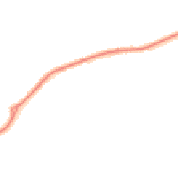 Night-time road noise heatmap for DE21 2EG