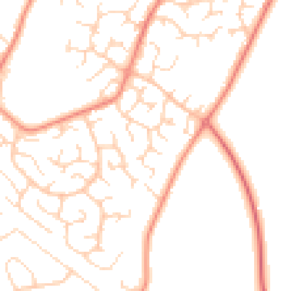 Daytime road noise heatmap for DE21 2LN