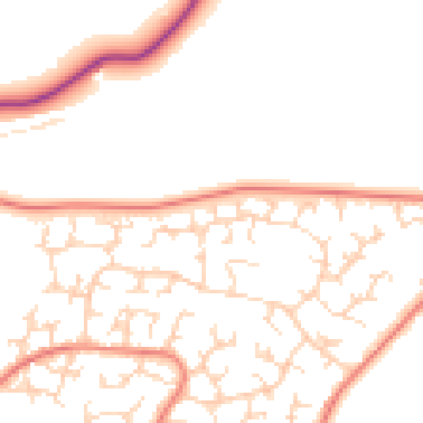 Daytime road noise heatmap for DE21 2PB