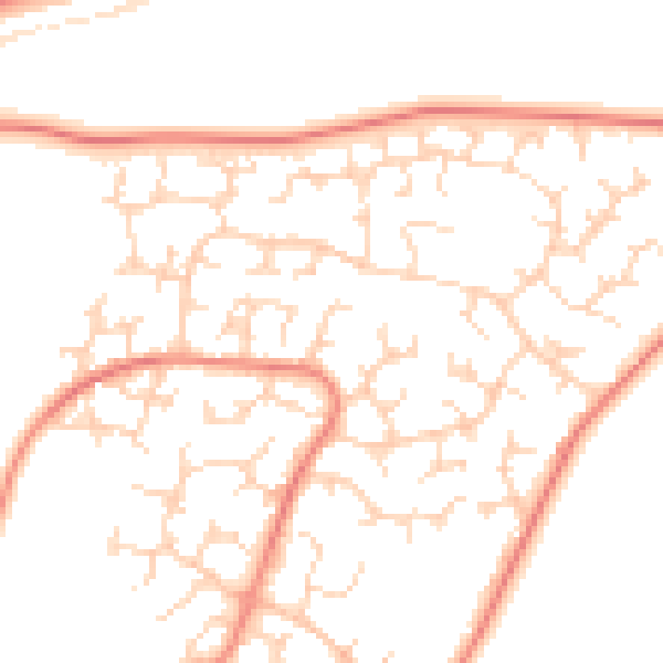 Daytime road noise heatmap for DE21 2TB