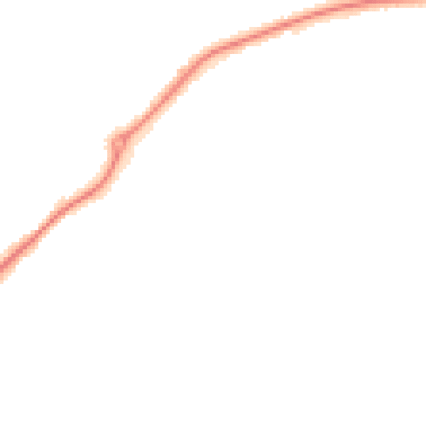 Night-time road noise heatmap for DE21 4QP