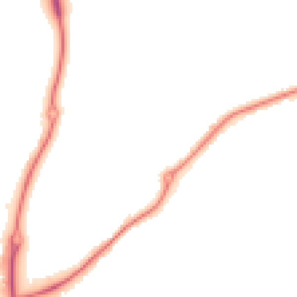 Night-time road noise heatmap for DE21 4UB