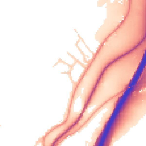 Daytime road noise heatmap for DE21 5AL