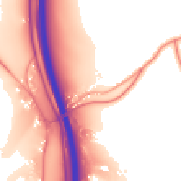 Daytime road noise heatmap for DE21 5BH