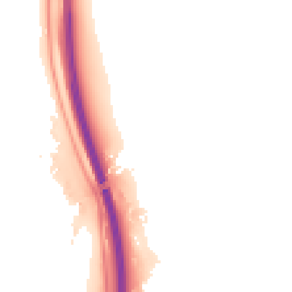 Night-time road noise heatmap for DE21 5BH