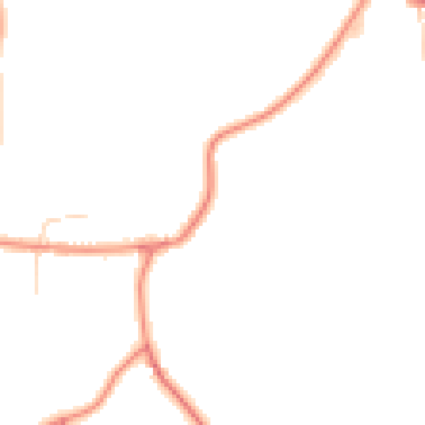 Daytime road noise heatmap for DE21 5BN