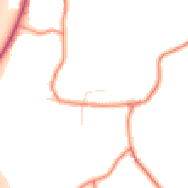 Daytime road noise heatmap for DE21 5BS