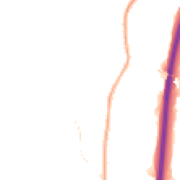 Night-time road noise heatmap for DE21 5DH