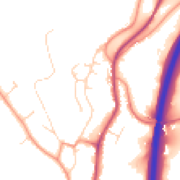 Daytime road noise heatmap for DE21 5DP