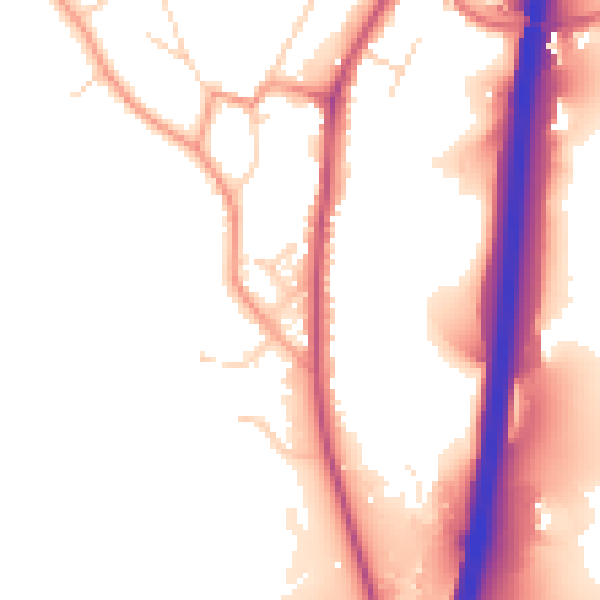 Daytime road noise heatmap for DE21 5DQ