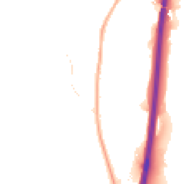 Night-time road noise heatmap for DE21 5DQ