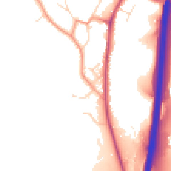 Daytime road noise heatmap for DE21 5DR