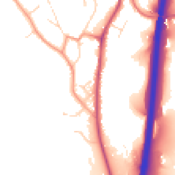 Daytime road noise heatmap for DE21 5ED
