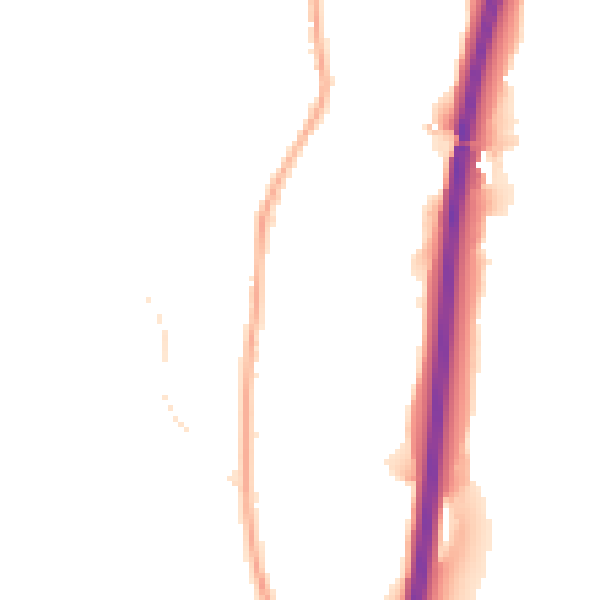 Night-time road noise heatmap for DE21 5EH