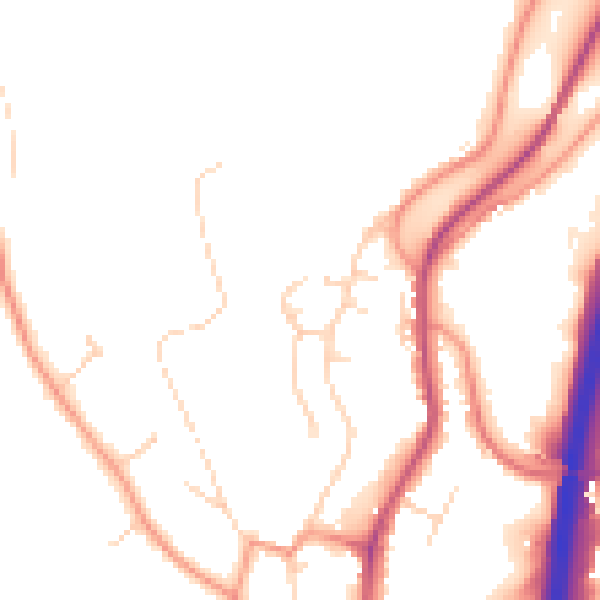 Daytime road noise heatmap for DE21 5EP