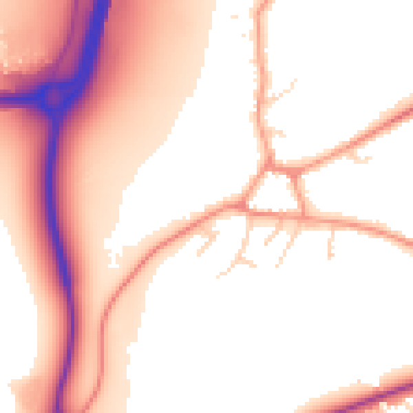 Daytime road noise heatmap for DE21 5LE