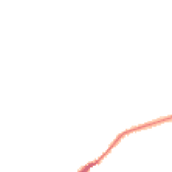 Night-time road noise heatmap for DE21 7LE