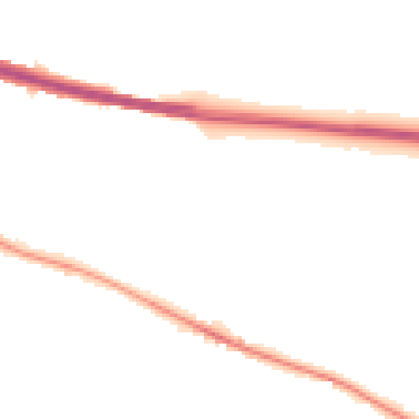 Night-time road noise heatmap for DE21 7PL