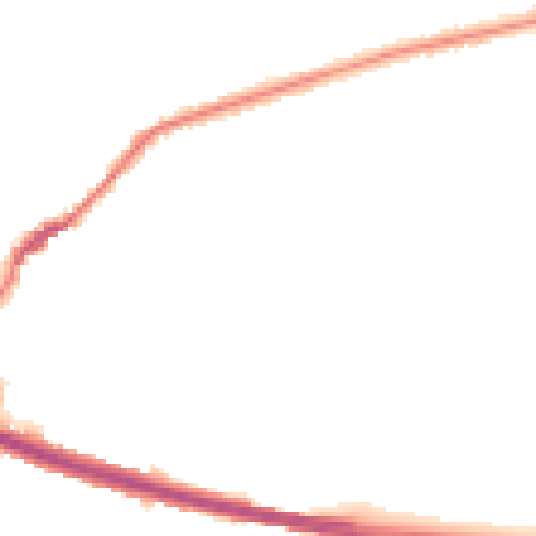 Night-time road noise heatmap for DE21 7QY