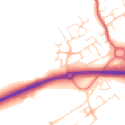 Daytime road noise heatmap for DE3 0AA