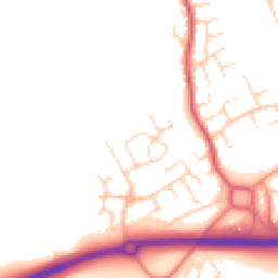 Daytime road noise heatmap for DE3 0AF