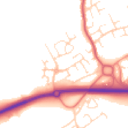 Daytime road noise heatmap for DE3 0AN