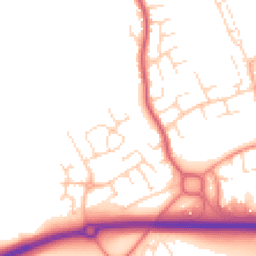 Daytime road noise heatmap for DE3 0AR
