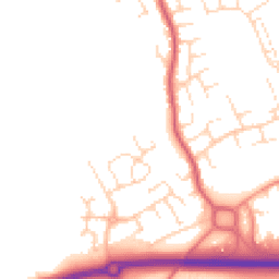 Daytime road noise heatmap for DE3 0AS
